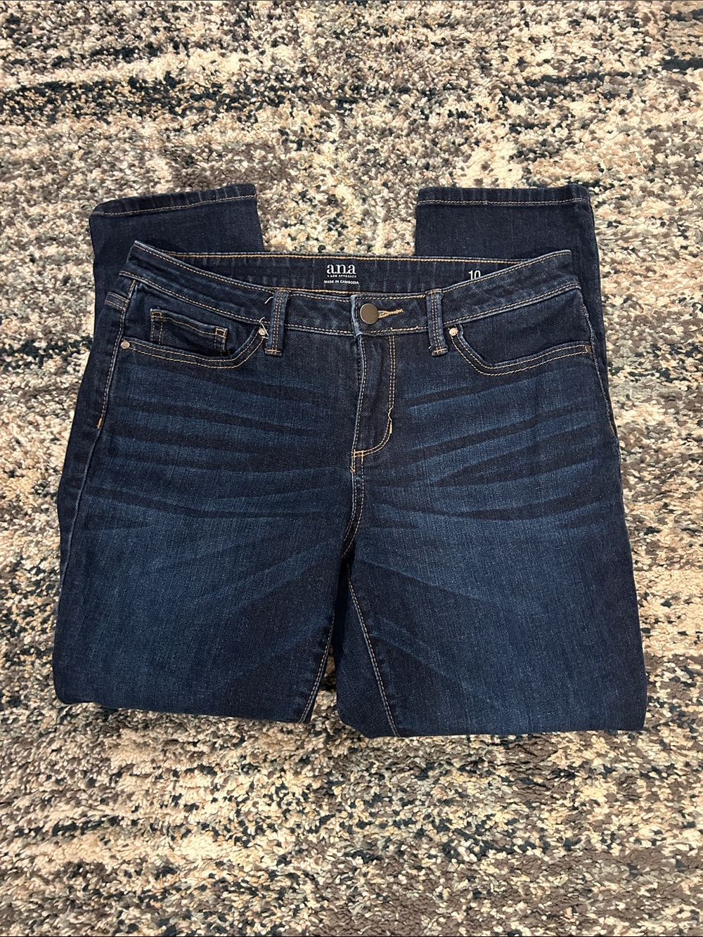 a.n.a Dark Blue Straight Leg Women's Jeans